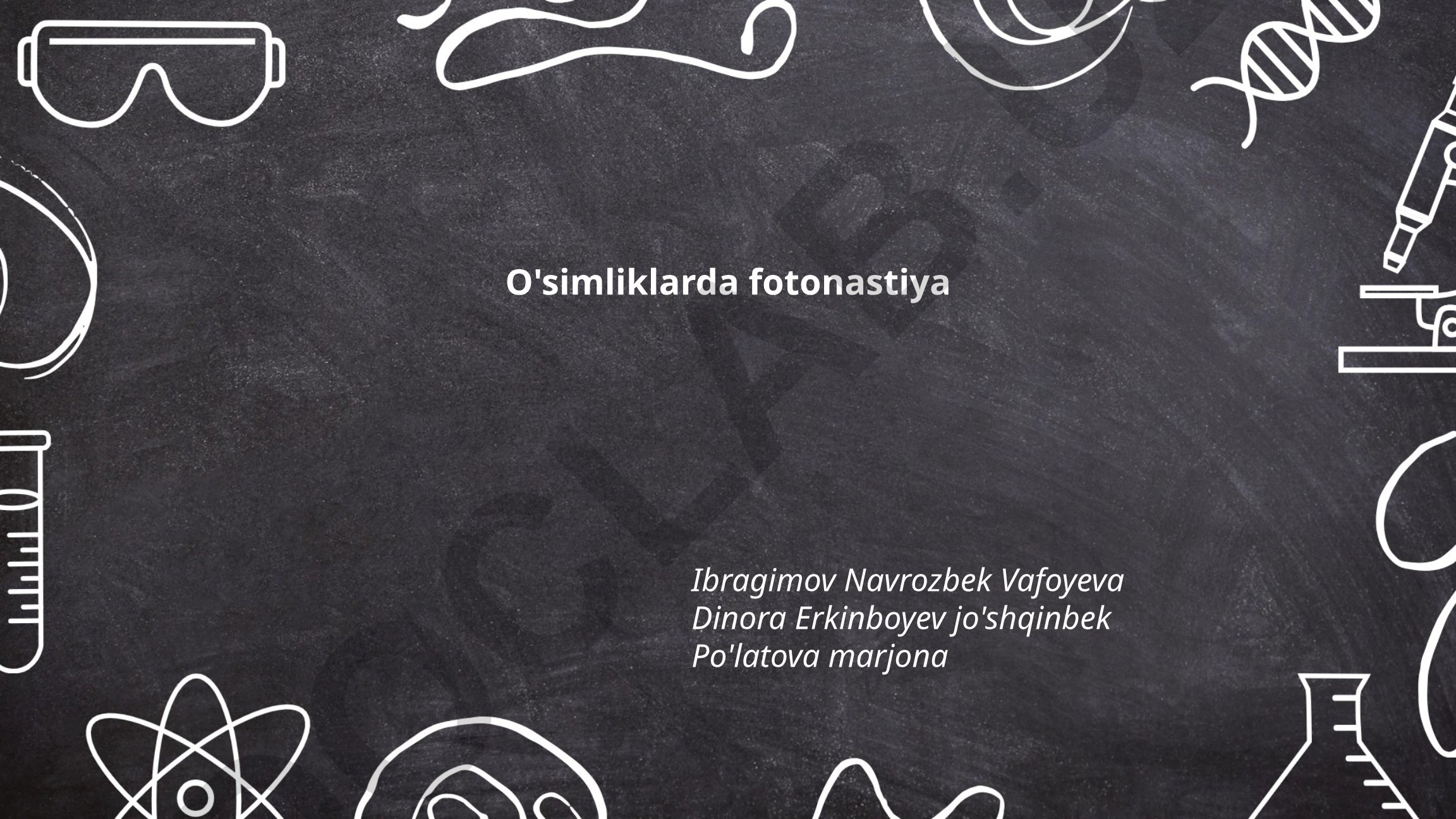 O'simliklarda fotonastiya