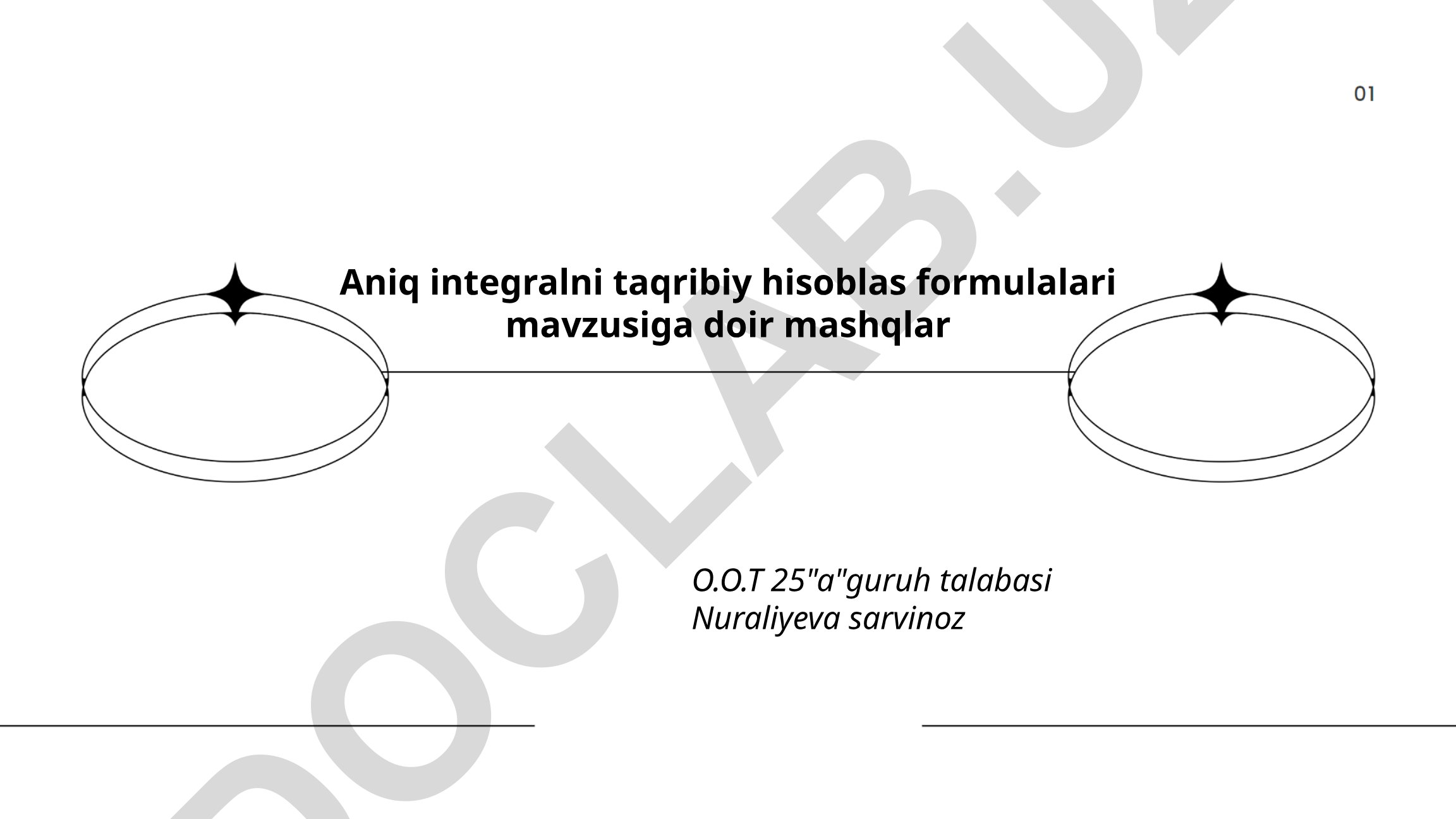 Aniq integralni taqribiy hisoblash formulalari mavzusiga doir mashqlar