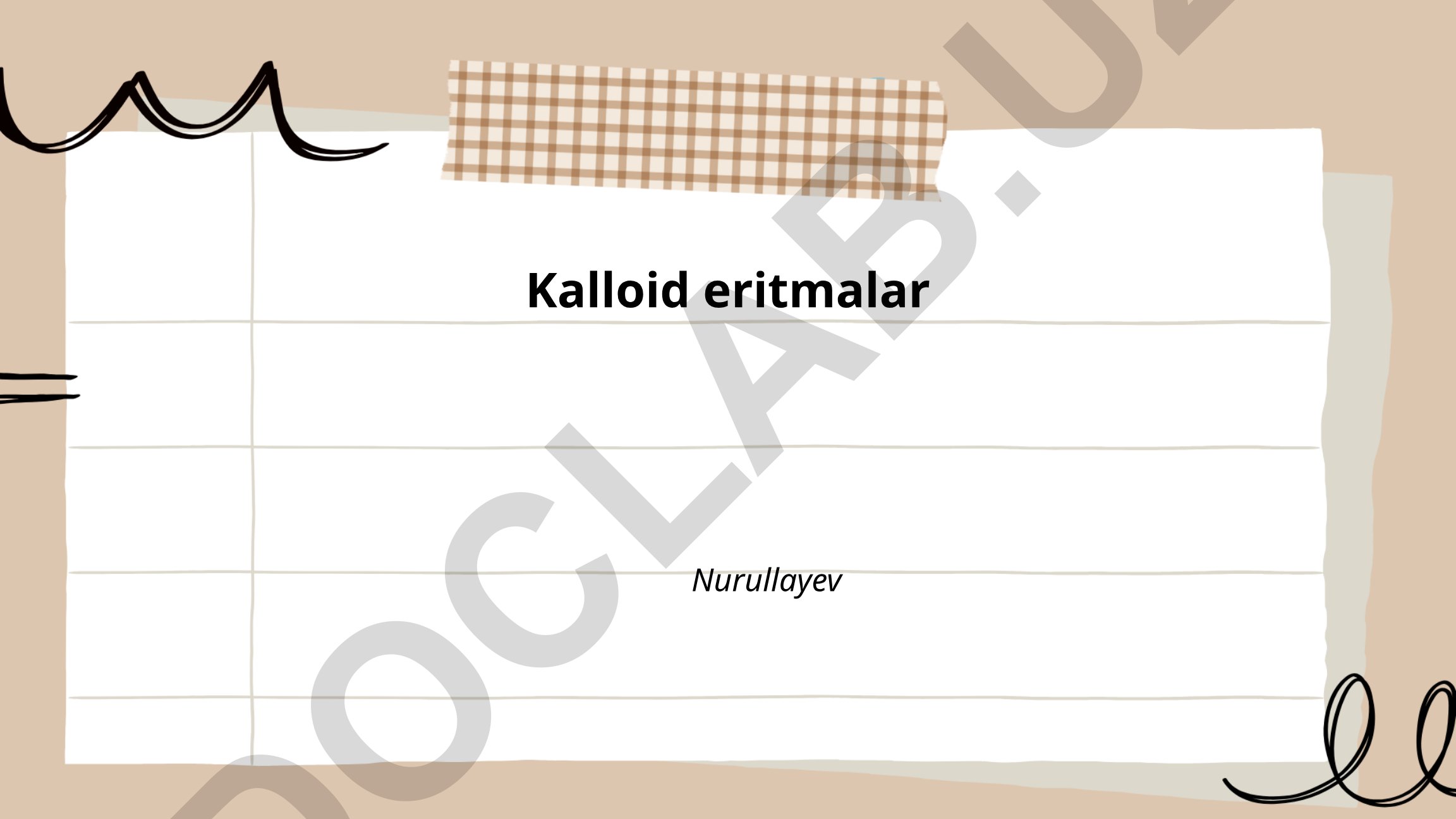 Kalloid eritmalar: taʼrif, turlari va farmakologik tarkibi