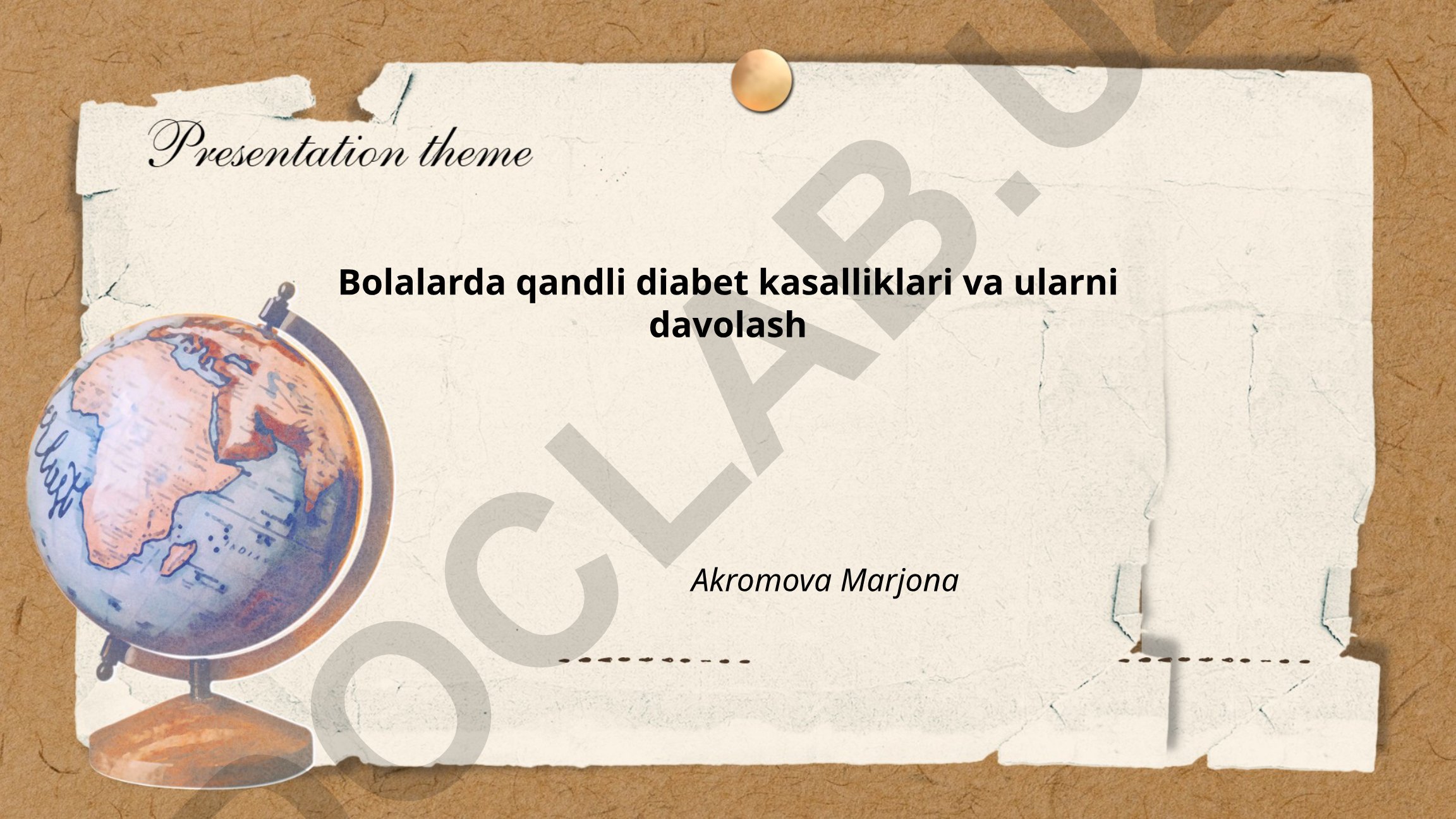 Bolalarda qandli diabet kasalliklari va ularni davolash