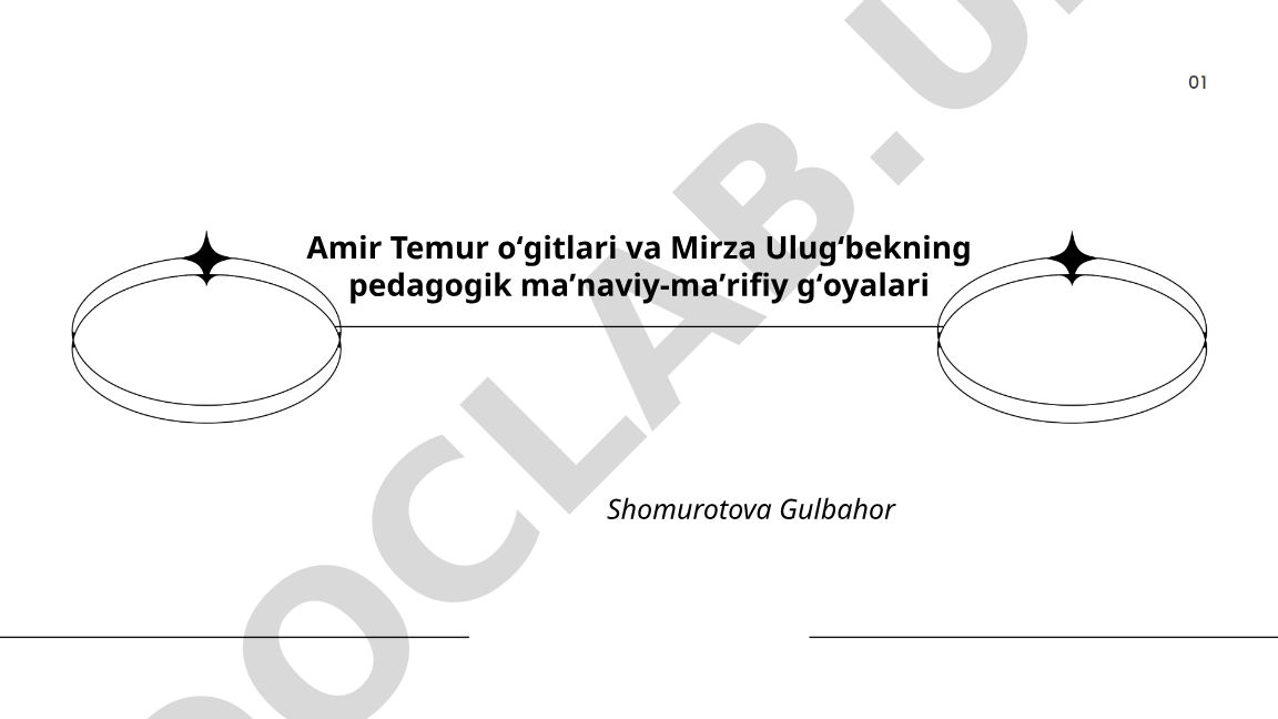 Amir Temur oʻgitlari va Mirza Ulugʻbekning pedagogik maʼnaviy-maʼrifiy gʻoyalari