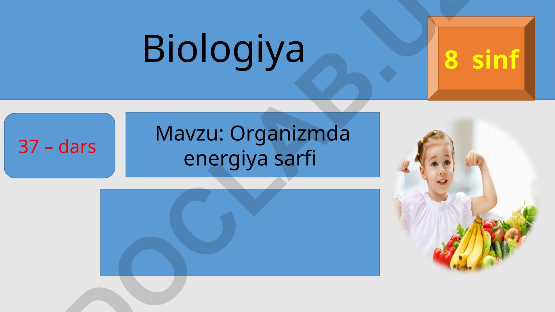Organizmda energiya sarfi