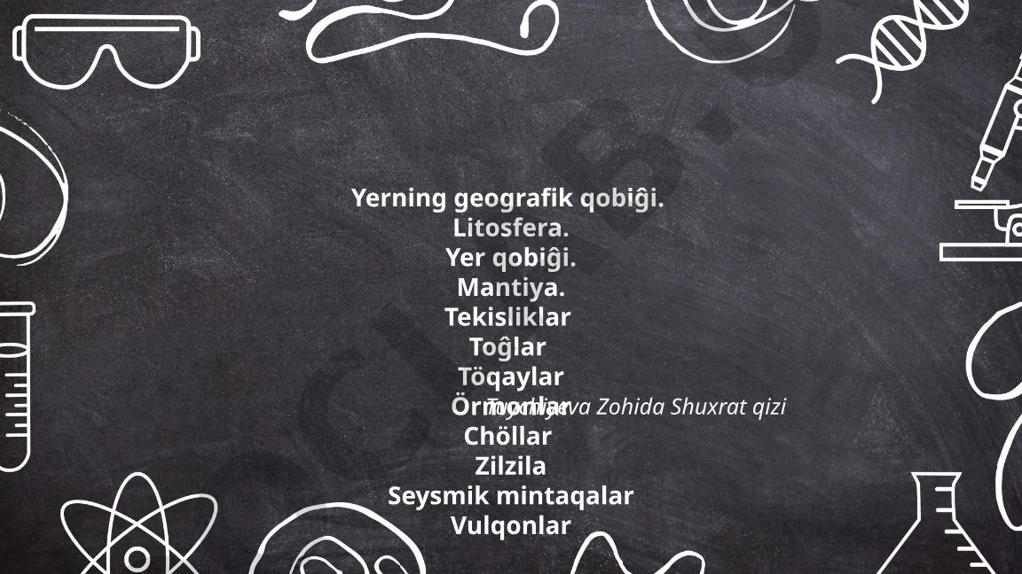 Yer qobig'i va litosfera tuzilishi