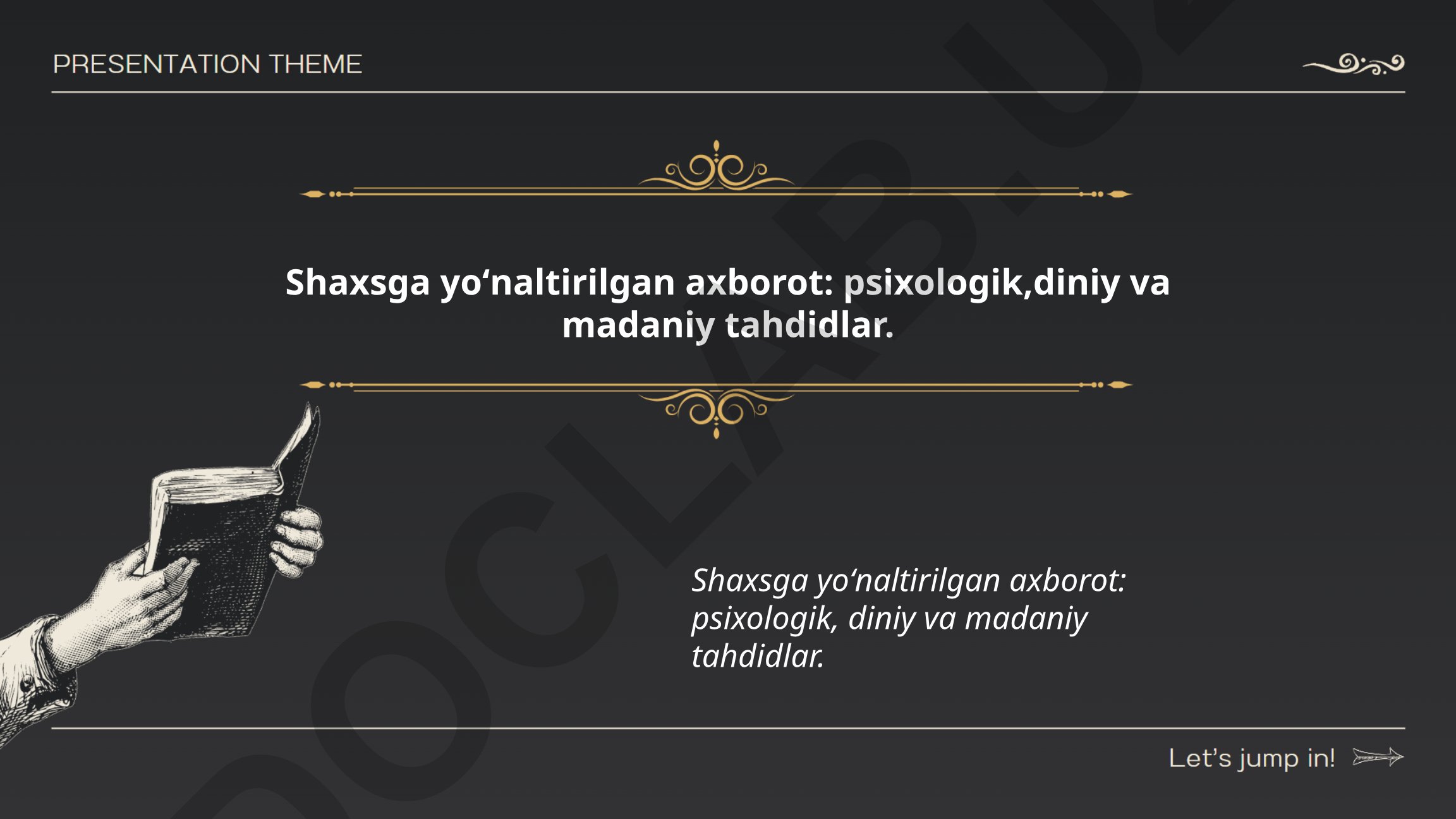 Psixologik manipulyatsiya va ijtimoiy tarmoqlardagi tahdidlar