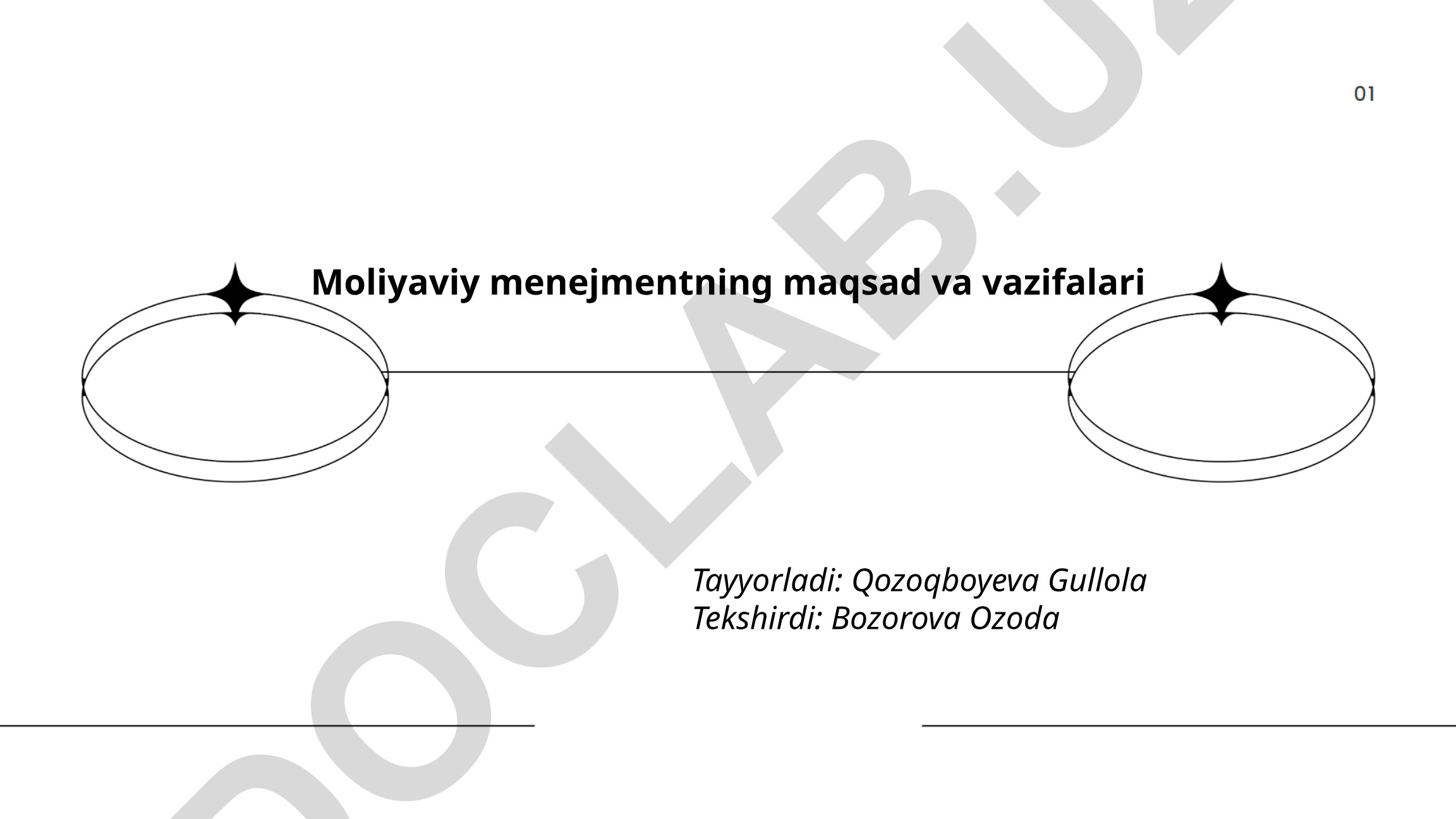 Moliyaviy menejmentning maqsad va vazifalari