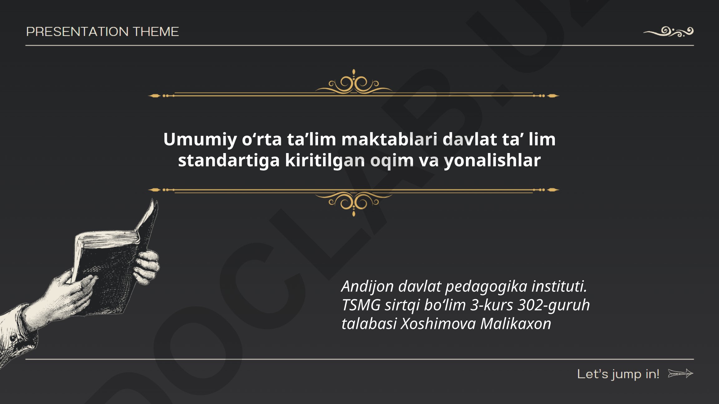 Umumiy oʻrta taʼlim maktablari davlat taʼlim standartiga kiritilgan oqim va yonalishlar