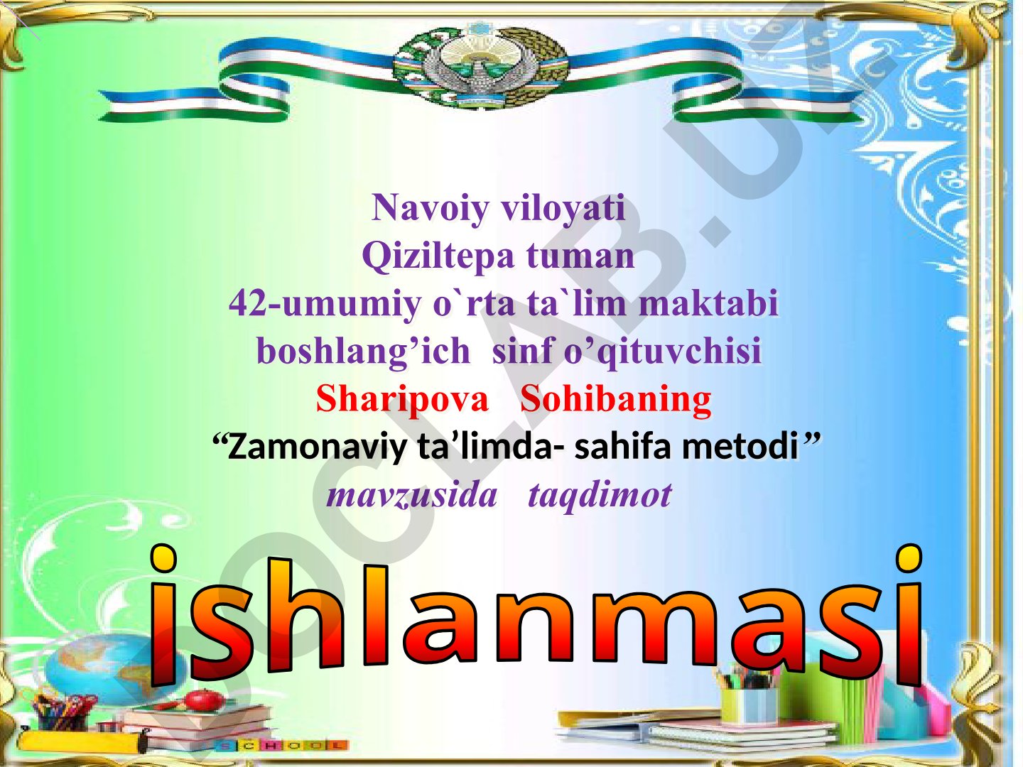 Zamonaviy ta'limda sahifa metodi