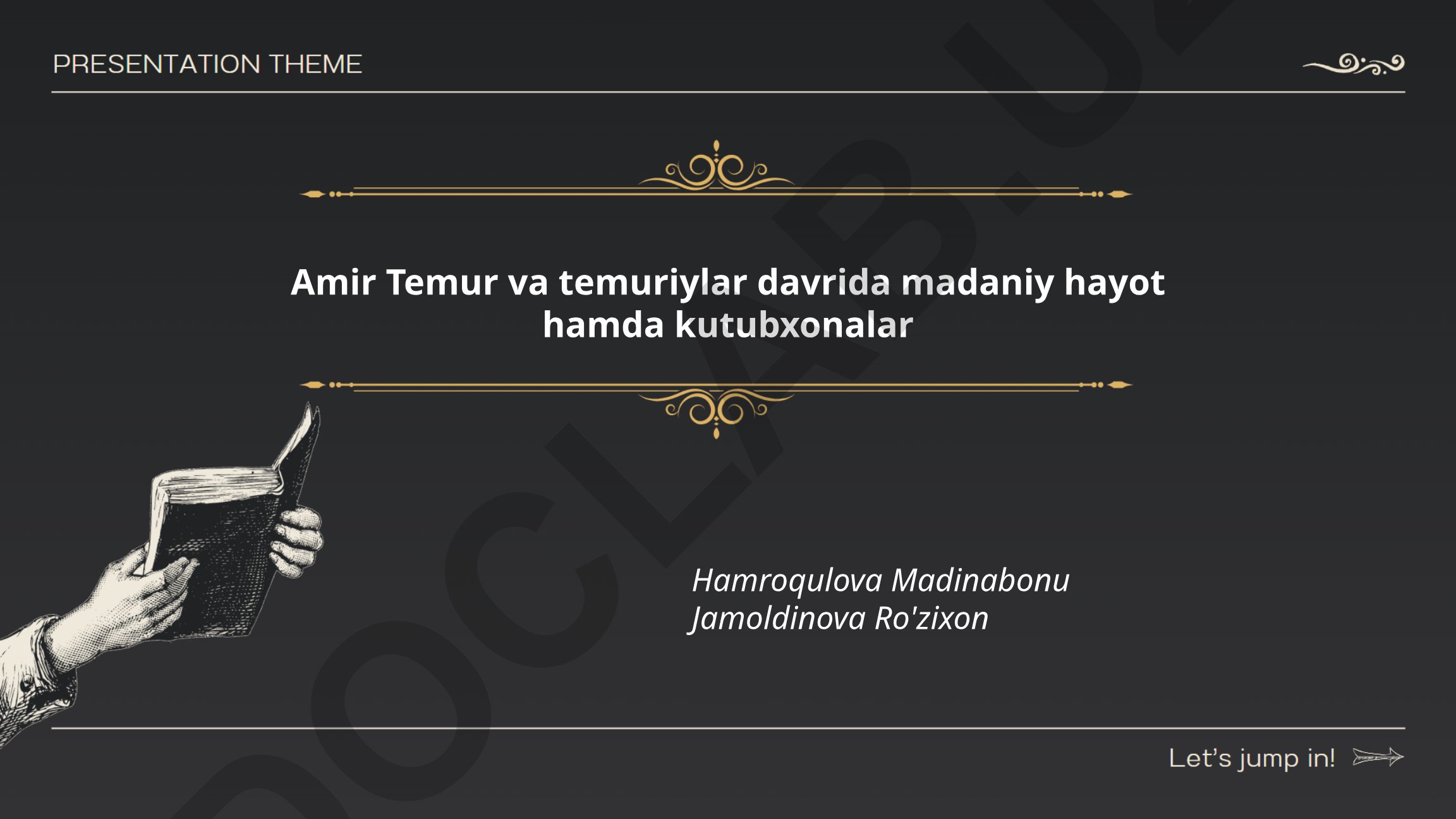 Amir Temur va temuriylar davrida madaniy hayot hamda kutubxonalar