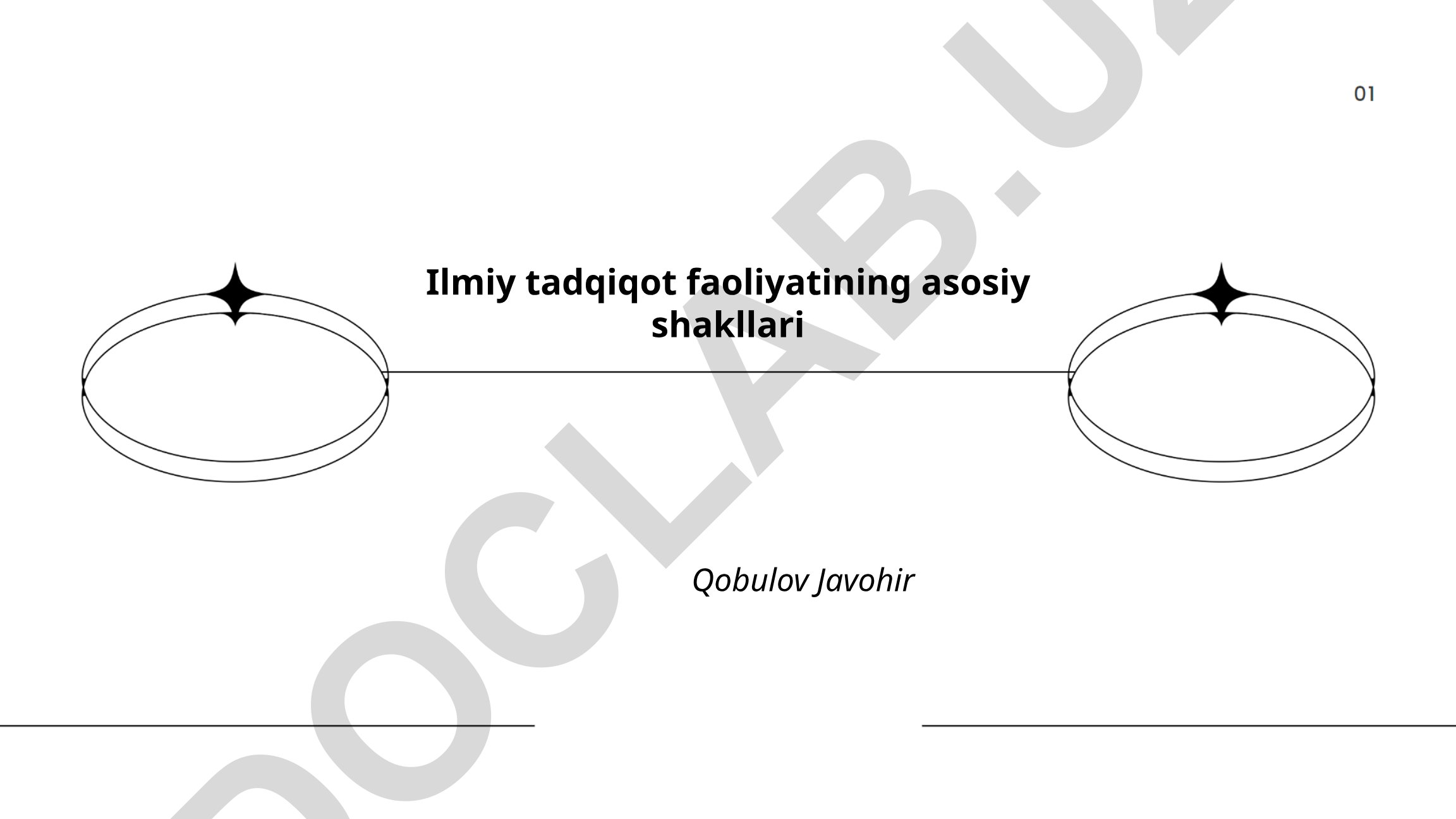 Ilmiy tadqiqot faoliyatining asosiy shakllari
