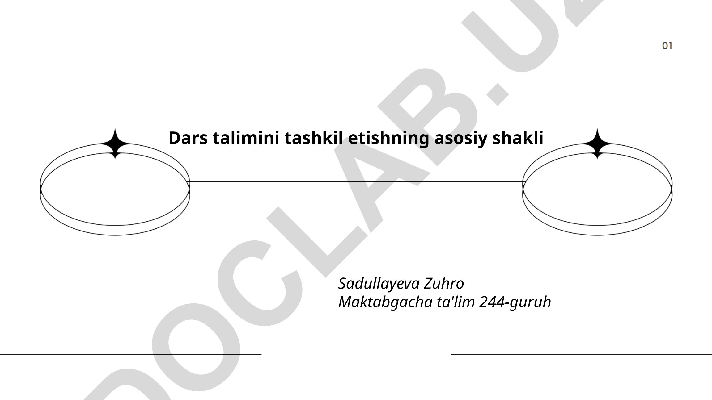 Dars talimini tashkil etishning asosiy shakllari