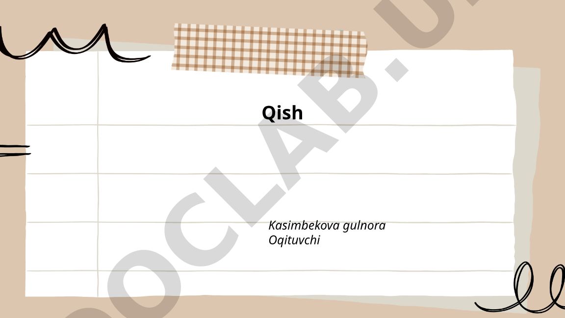 Qishning iqlimi, ob-havo va qor yog'ishi