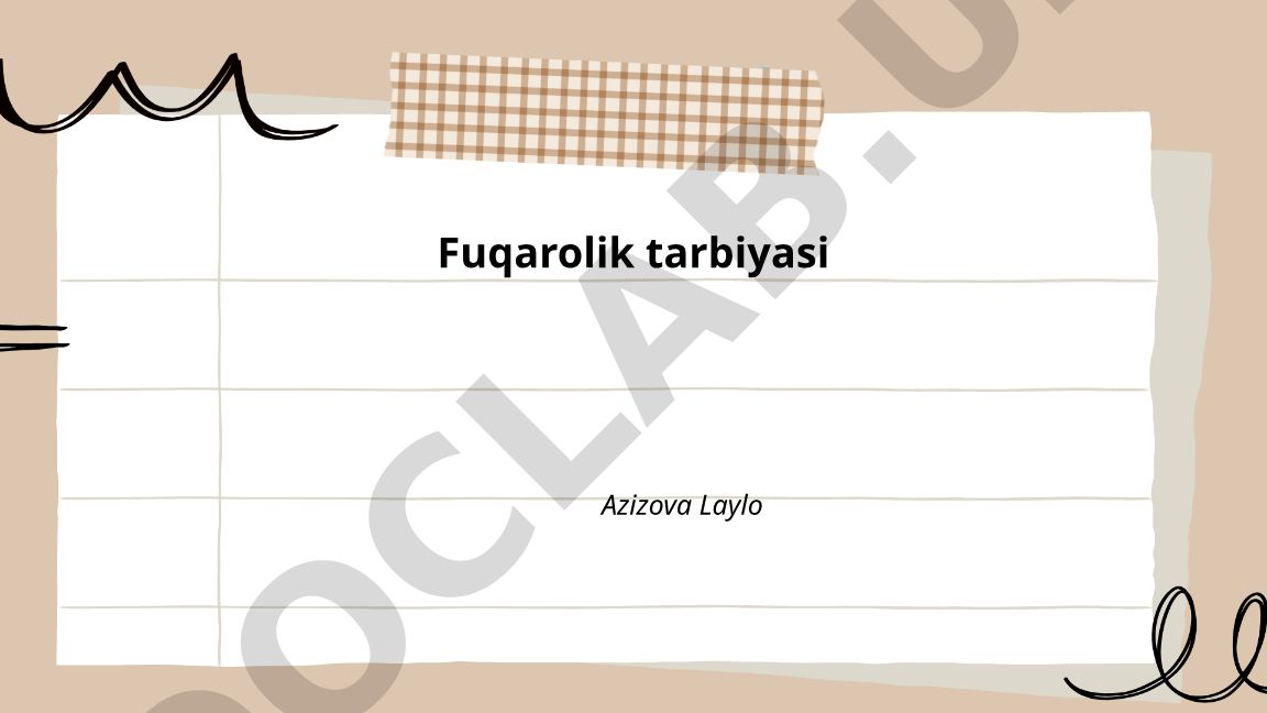 Fuqaro huquqlari va majburiyatlari