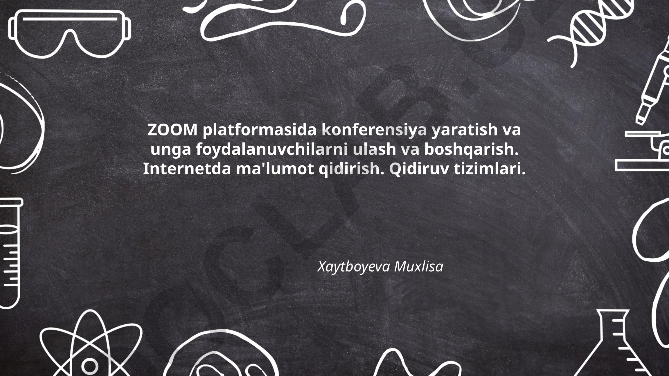 Zoom platformasida konferensiya yaratish va boshqarish