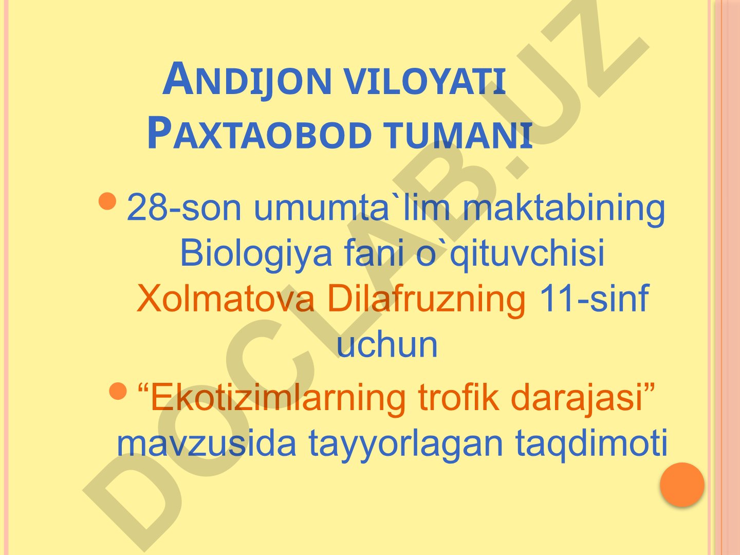 Ekotizimlarning trofik strukturasi