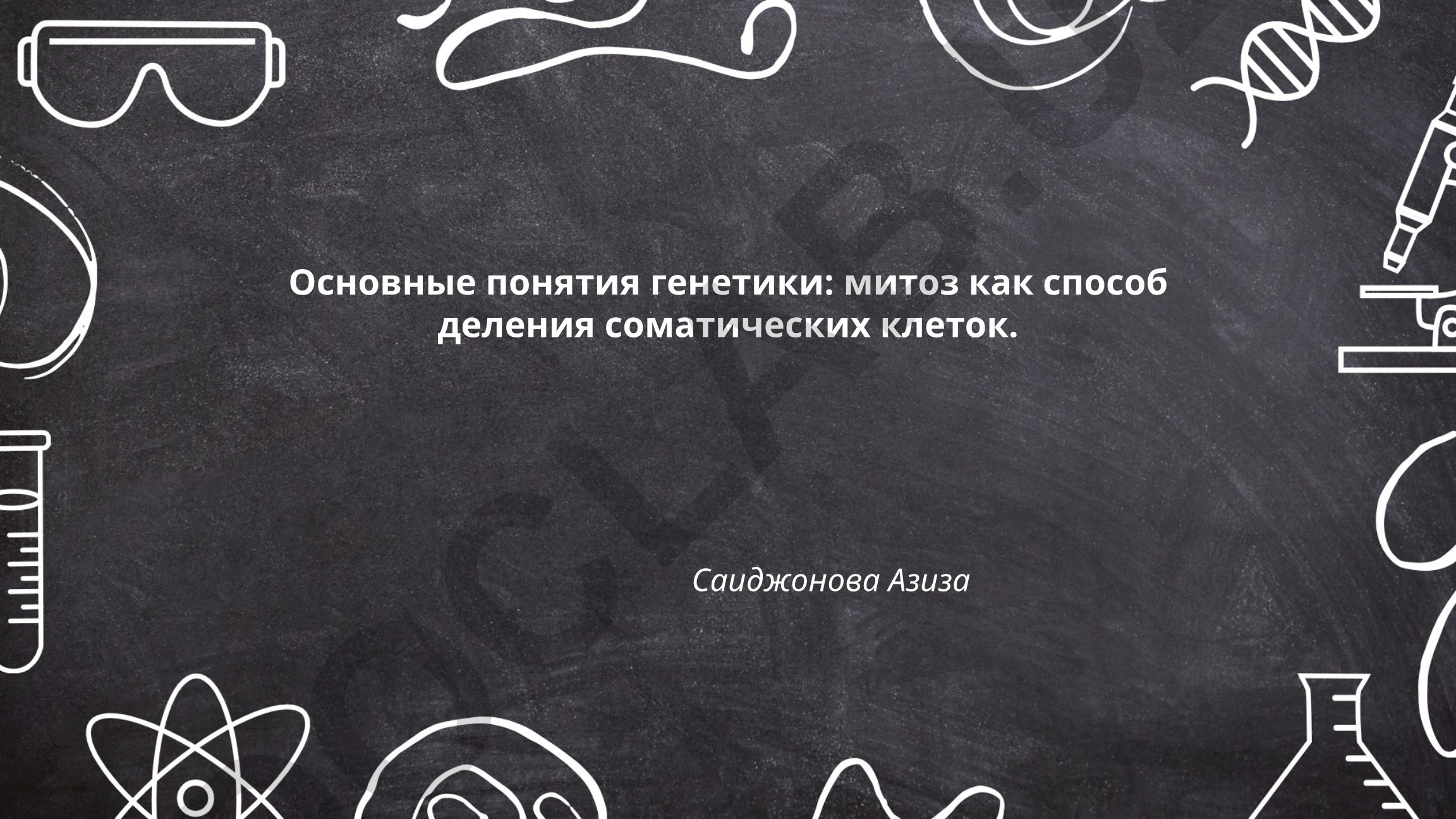 Основные понятия генетики: митоз как способ деления соматических клеток