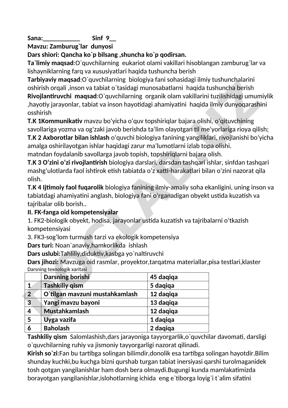 Zamburug'lar dunyosi