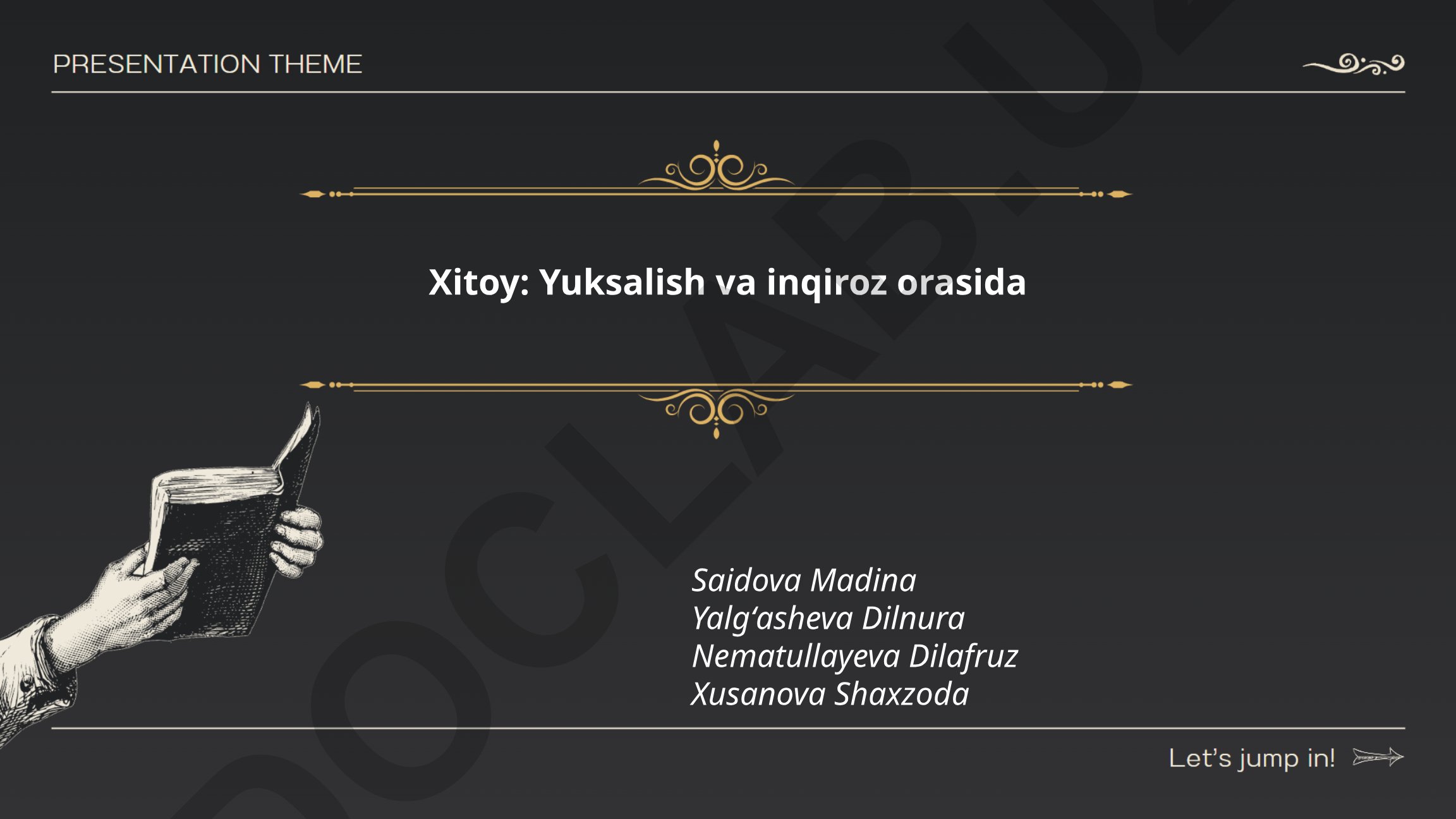 Xitoyning iqtisodiy yuksalishi va global ta'siri