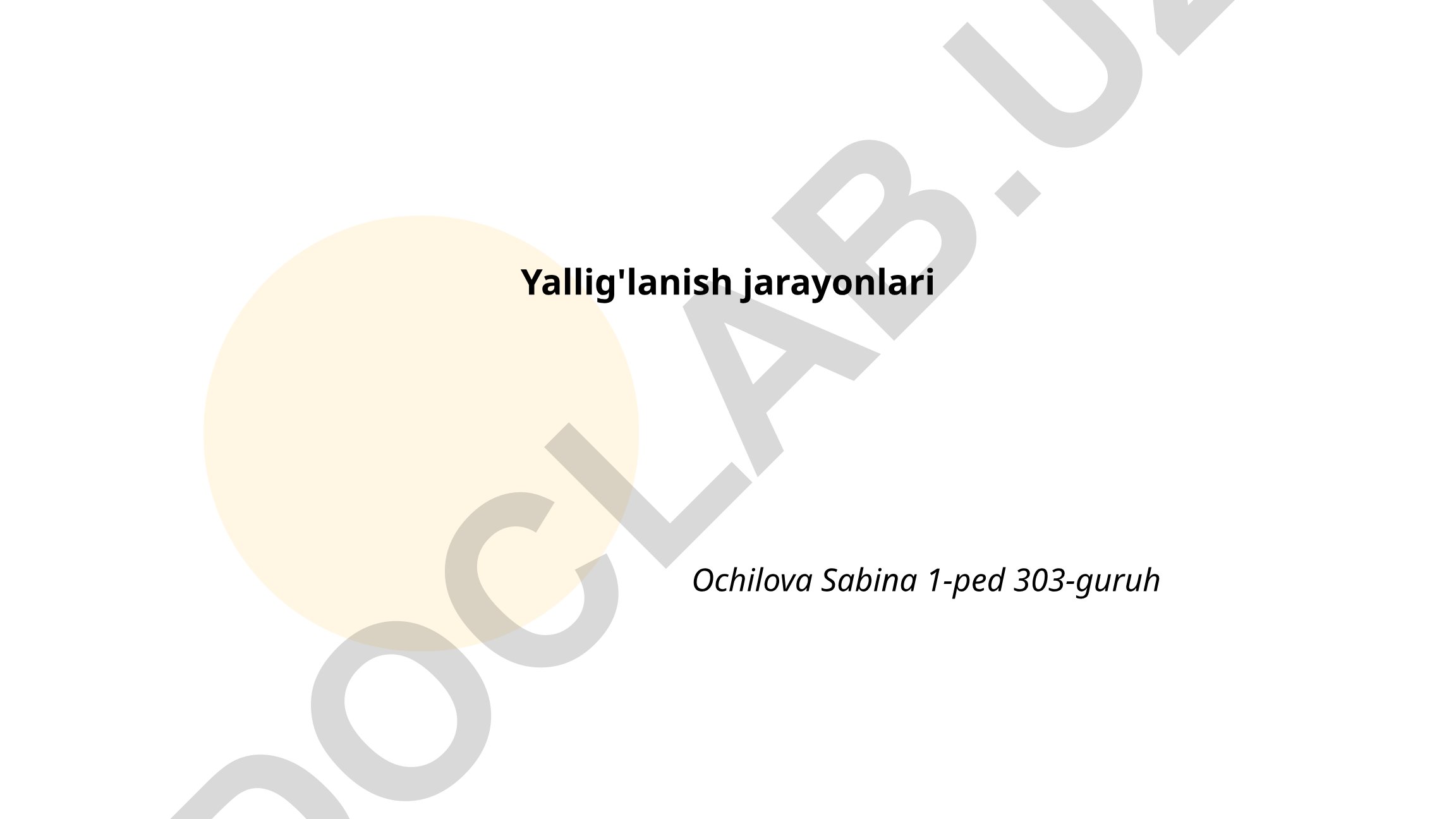 Yallig'lanish jarayonlari: ta'rifi, fazalari va mexanizmlari
