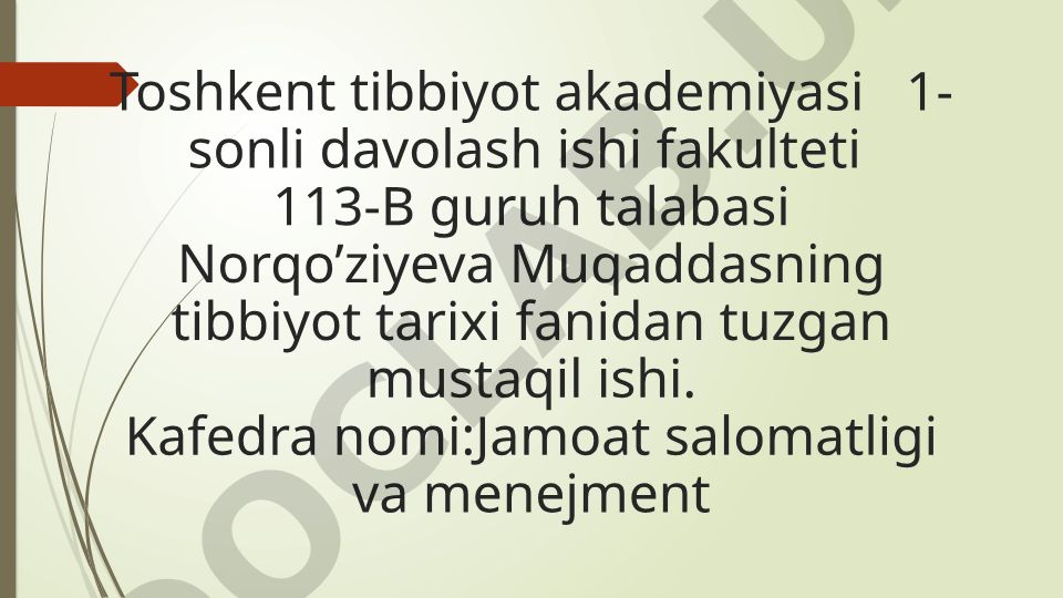 Ilmiy tibbiyotning rivojlanish tarixi