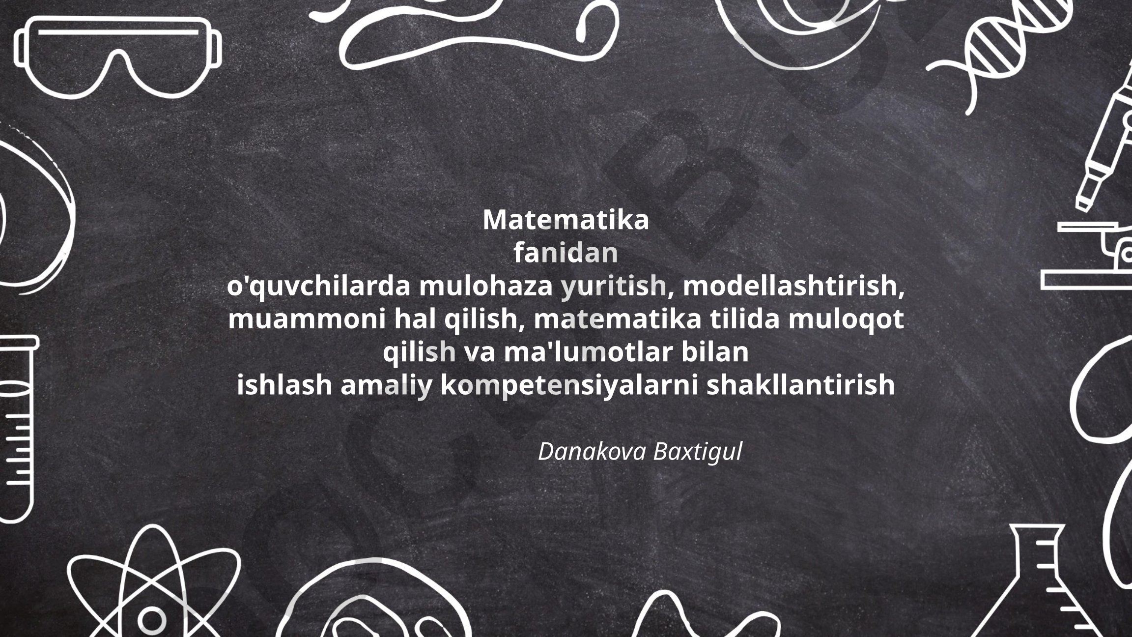 Matematika fanida o'quvchilarda amaliy kompetensiyalarni shakllantirish