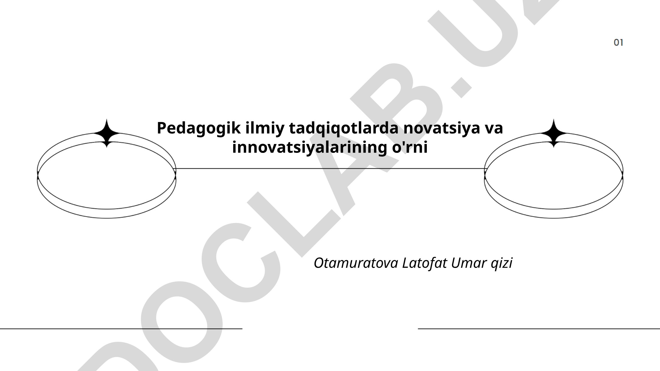 Pedagogik ilmiy tadqiqotlarda novatsiya va innovatsiyalarining o'rni