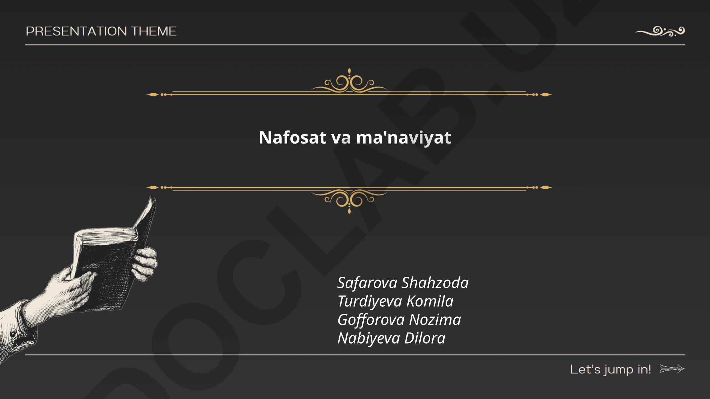 Nafosat va ma'naviyat tushunchalari, pedagogik asoslari va oilada shakllantirish usullari