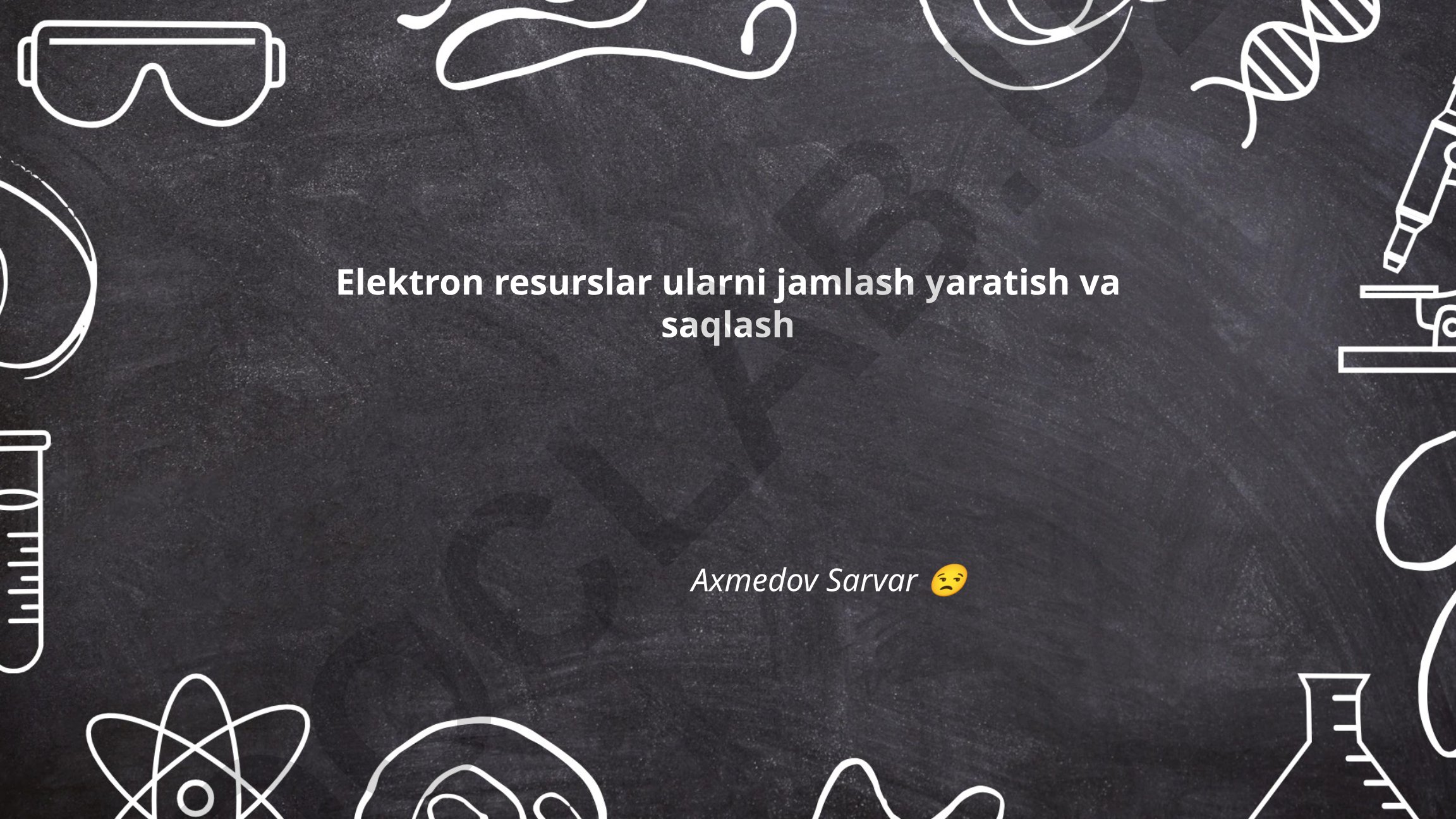 Elektron resurslar: taʼrif, turlari va yaratish jarayoni