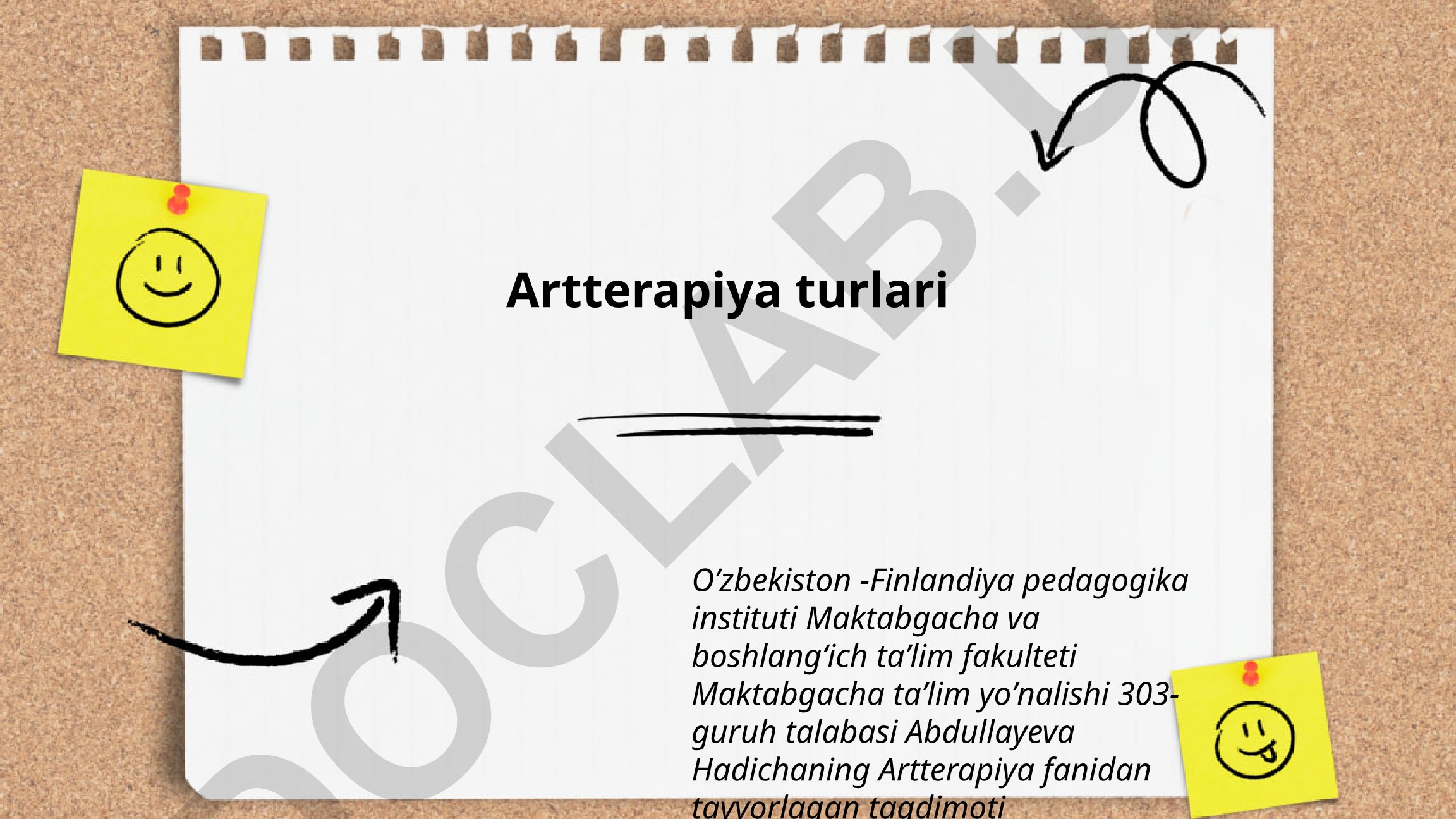 Artterapiya turlari