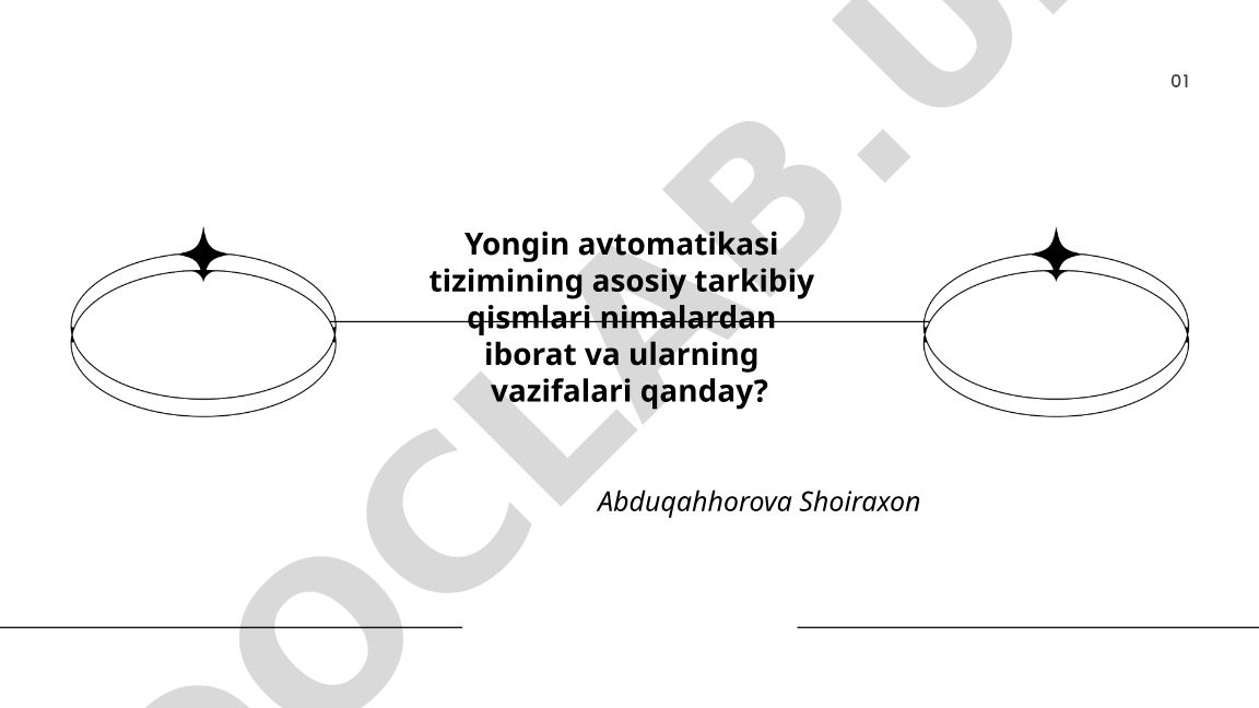 Yongʻin avtomatikasi tizimining asosiy tarkibiy qismlari va vazifalari