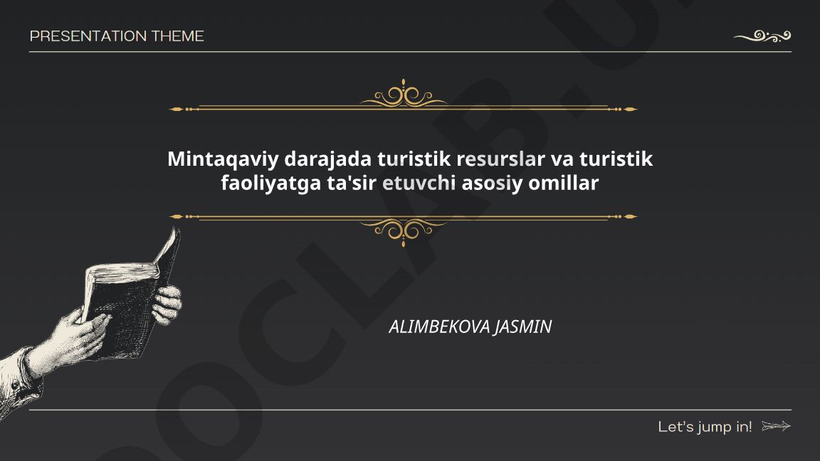 Mintaqaviy darajada turistik resurslar va turistik faoliyatga ta'sir etuvchi asosiy omillar
