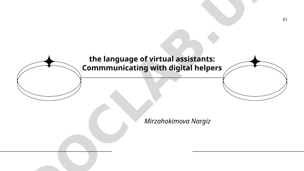Virtual yordamchilar tili: Raqamli yordamchilar bilan muloqot