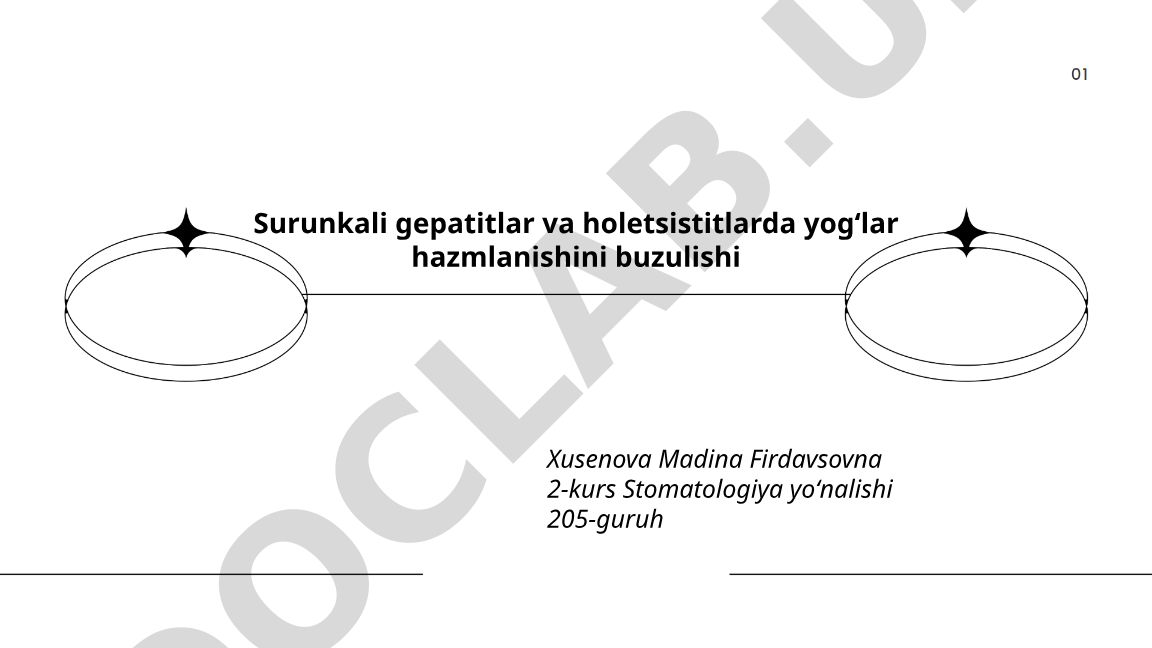 Surunkali gepatitlar va holetsistitlarda yogʻlar hazmlanishini buzulishi