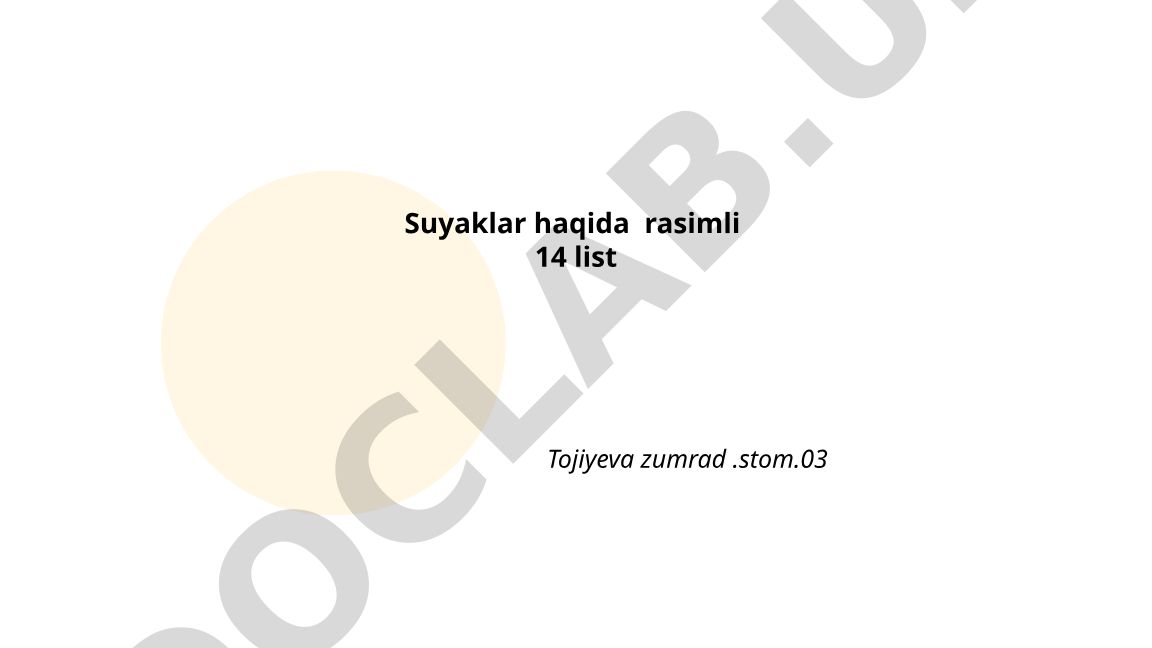 Suyaklarning umumiy tuzilishi va turlari