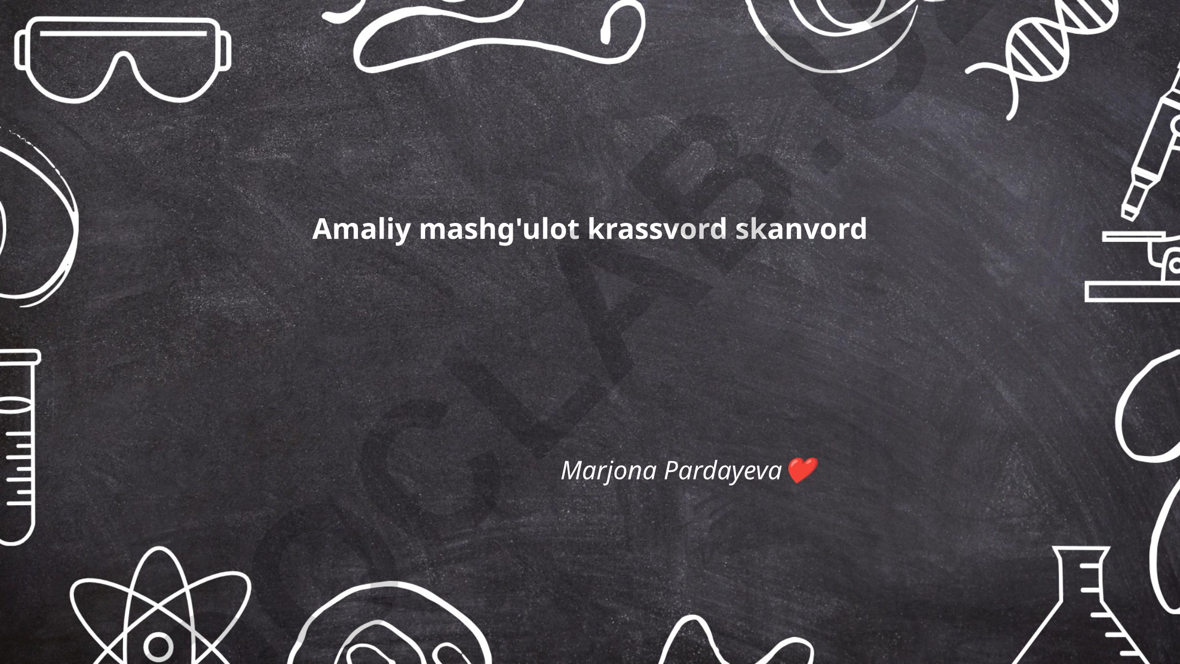 Krassvord va skanvord tushunchasi, elementlari va yaratish texnikasi