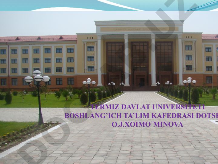 Boshlang‘ich ta’lim pedagogikasi fanining mazmuni, predmeti, metodologiyasi va ilmiy-tadqiqot metodlari