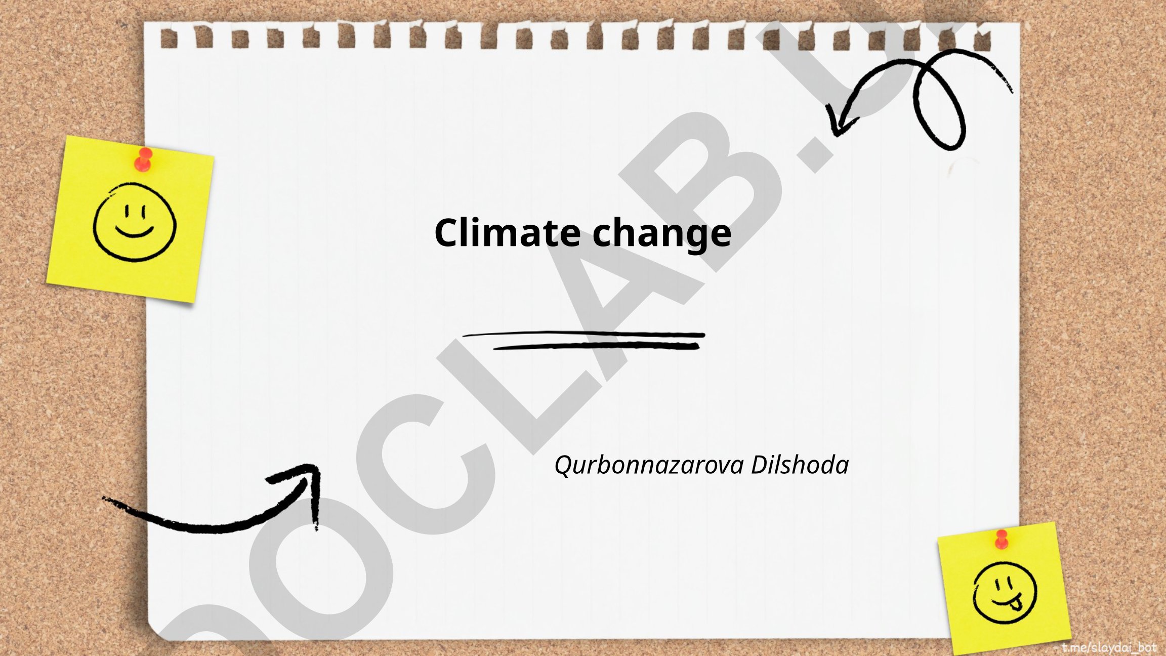 Climate Change: Greenhouse Effect and Global Warming