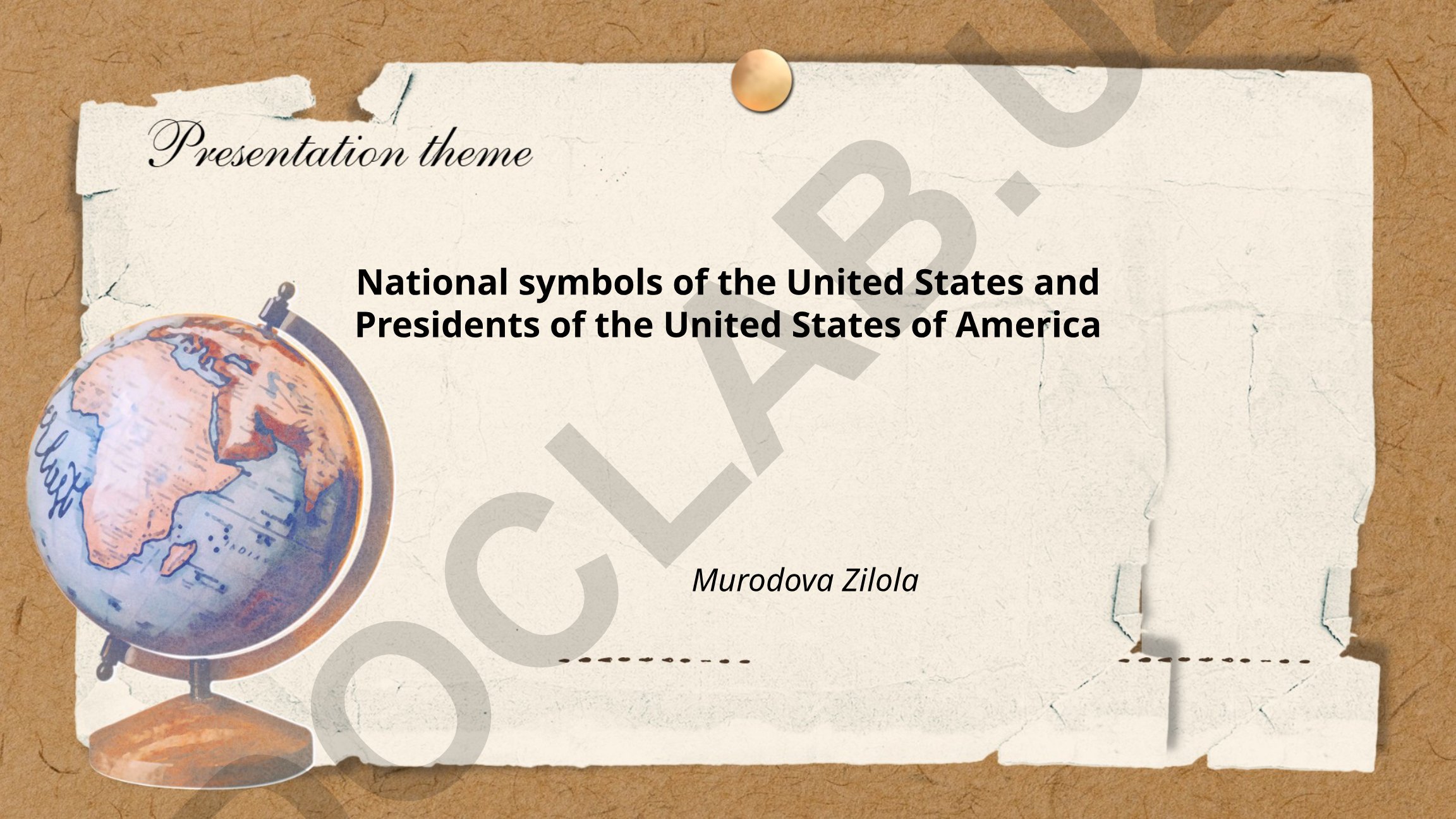 National symbols of the United States and Presidents of the United States of America