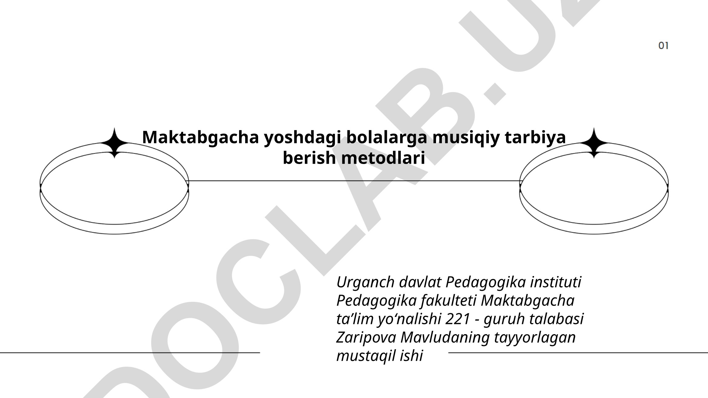 Maktabgacha yoshdagi bolalarga musiqiy tarbiya berish metodlari