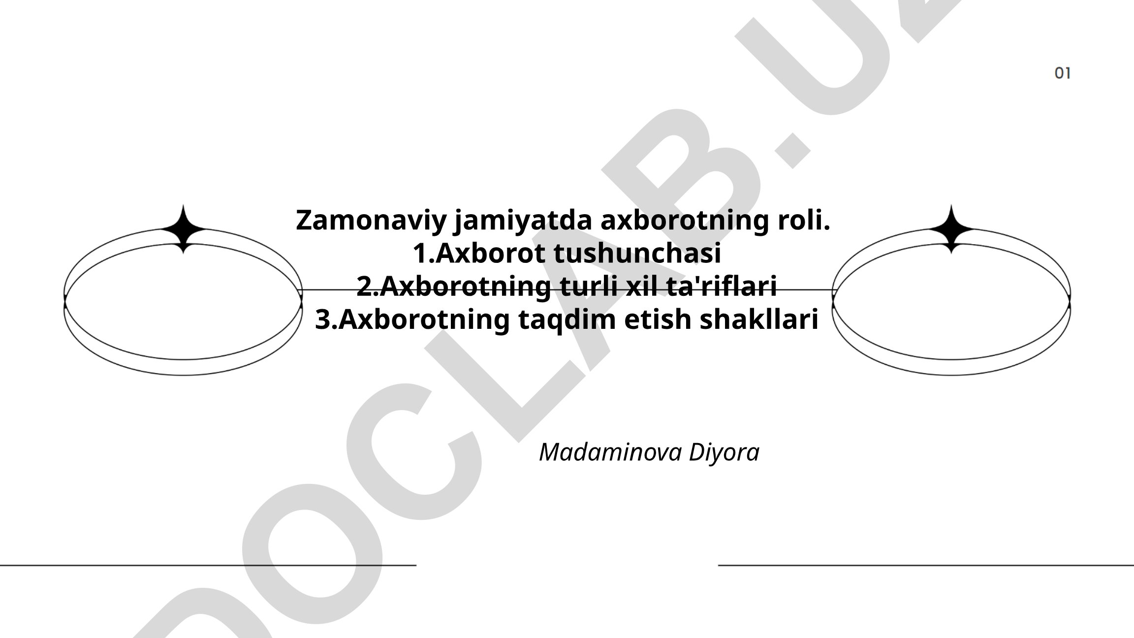 Zamonaviy jamiyatda axborotning roli
