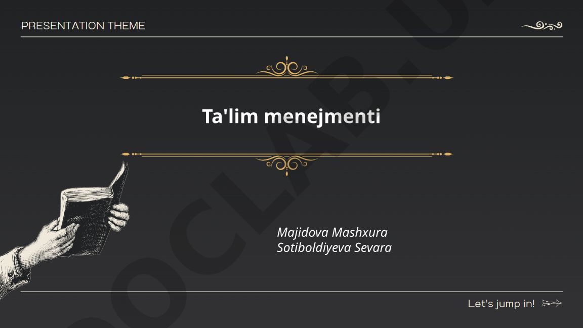 Ta'lim menejmenti nazariyasi va amaliyoti