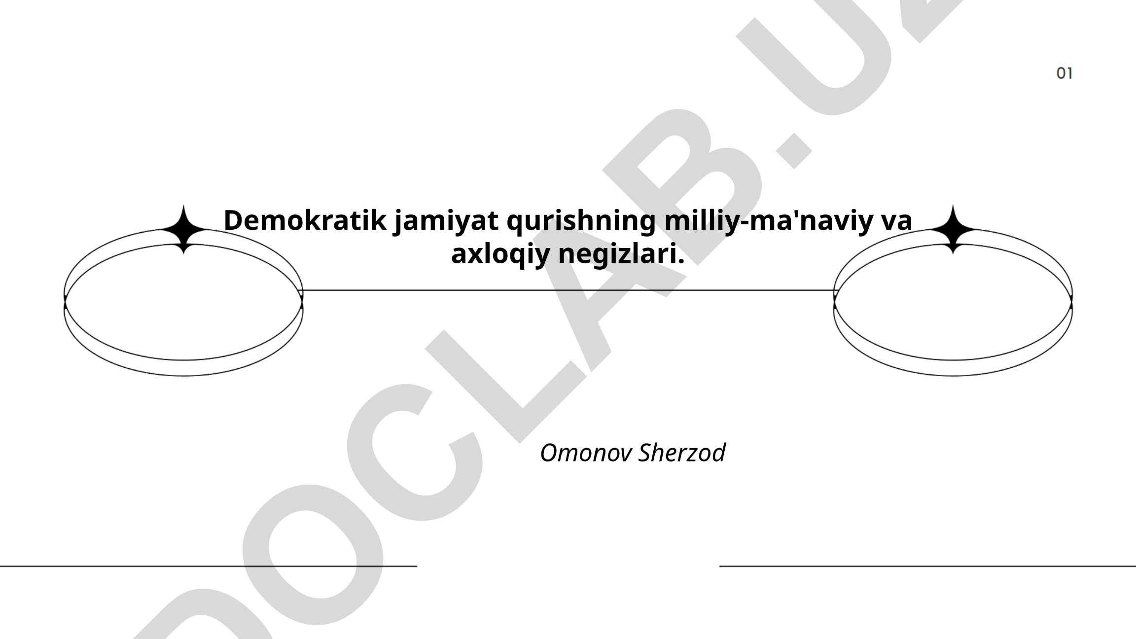 Demokratik jamiyat qurishning milliy-ma'naviy va axloqiy negizlari
