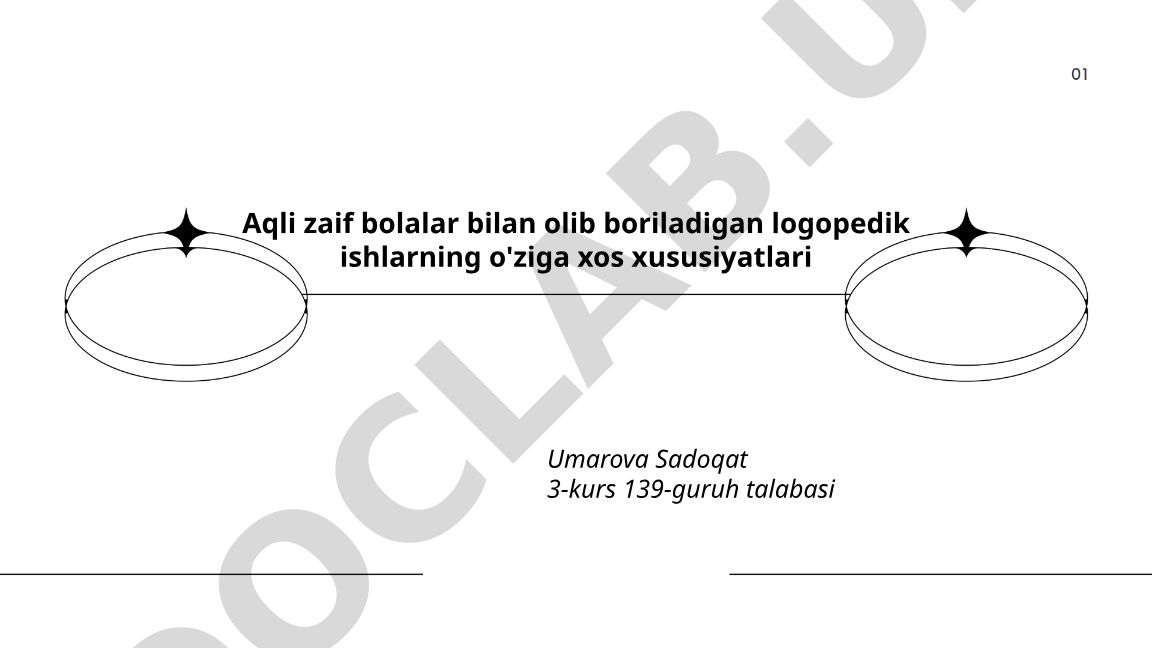 Aqli zaif bolalar bilan olib boriladigan logopedik ishlarning o'ziga xos xususiyatlari