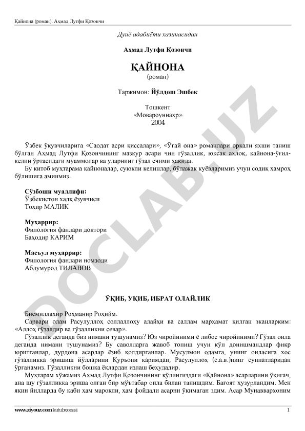 Қайнона (роман)