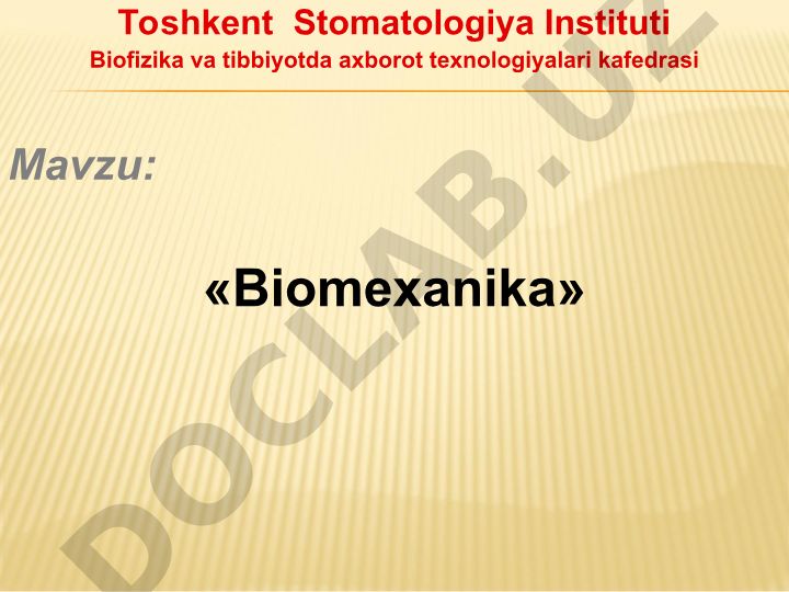 Biomexanika
