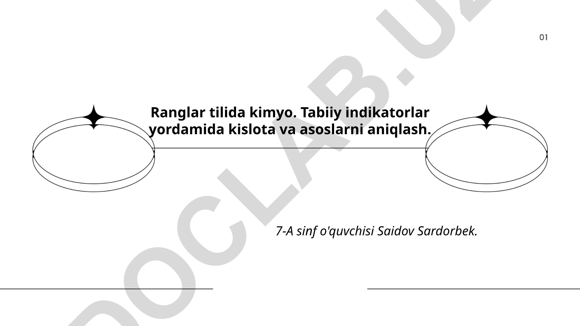 Ranglar tilida kimyo: tabiiy indikatorlar yordamida kislota va asoslarni aniqlash