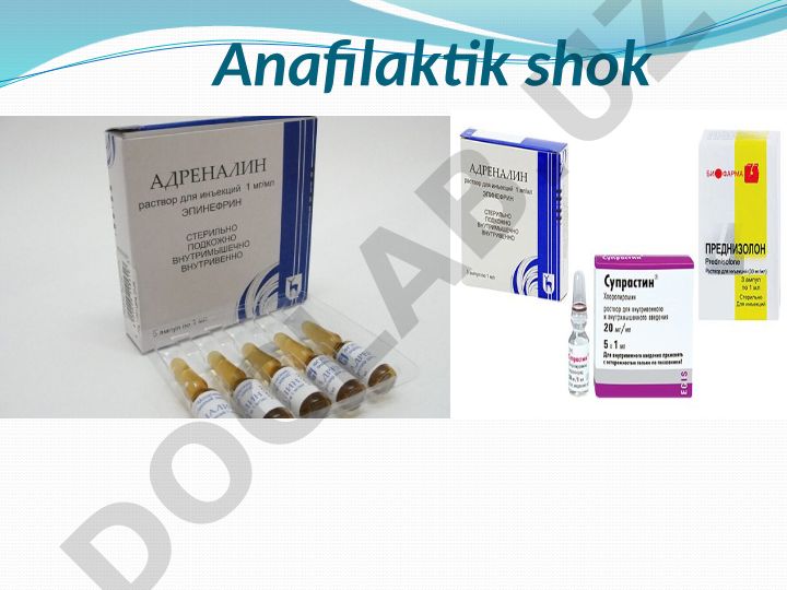 Anafilaktik shok: sabablari, belgilari va birinchi yordam