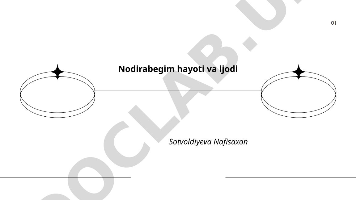 Nodirabegim hayoti va ijodi