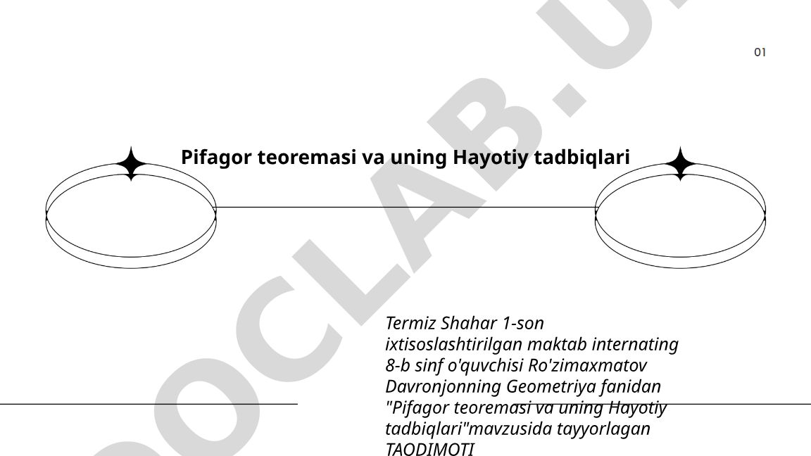 Pifagor teoremasi va uning hayotiy tadbiqlari
