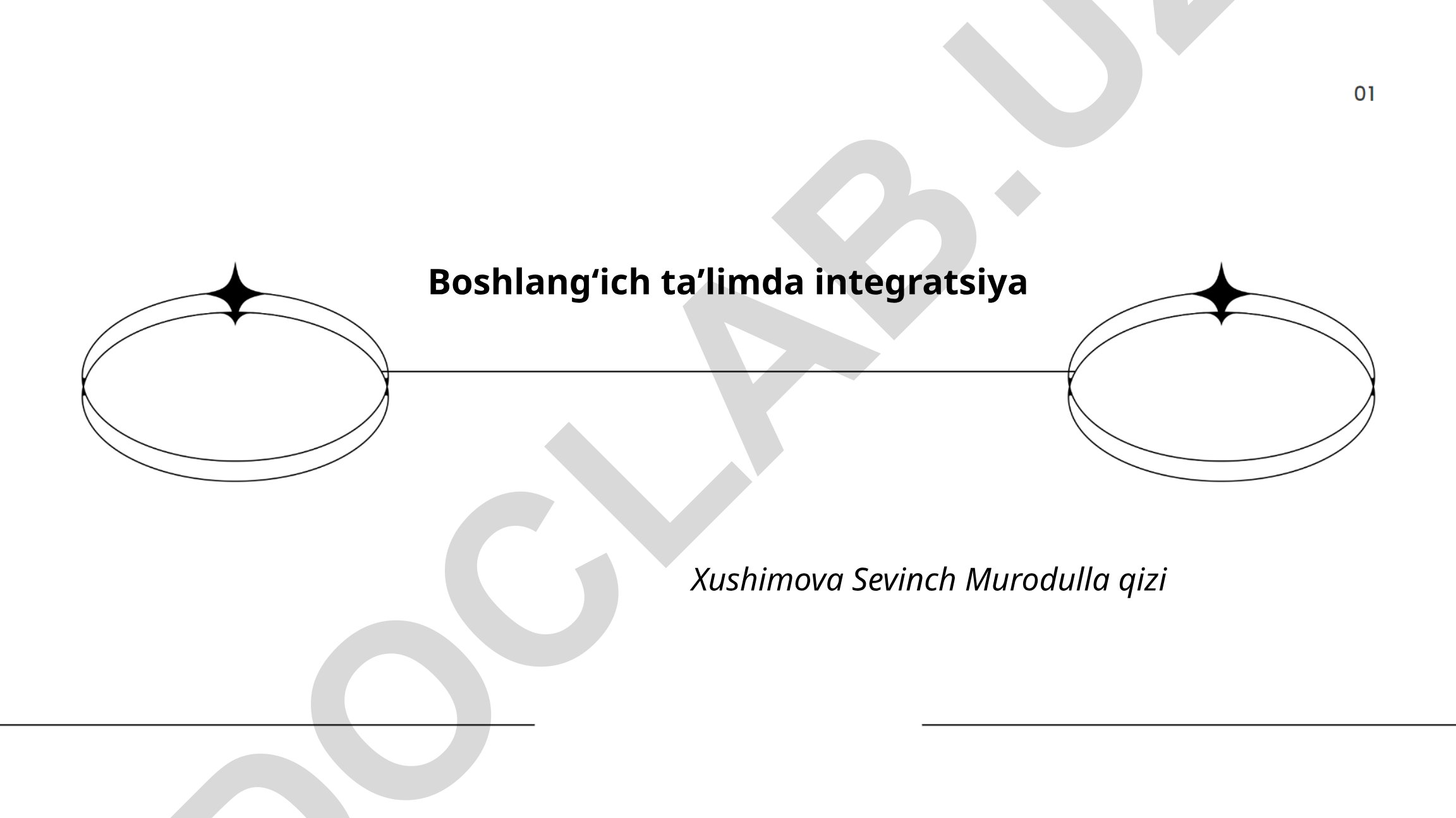 Boshlang'ich ta'limda integratsiya