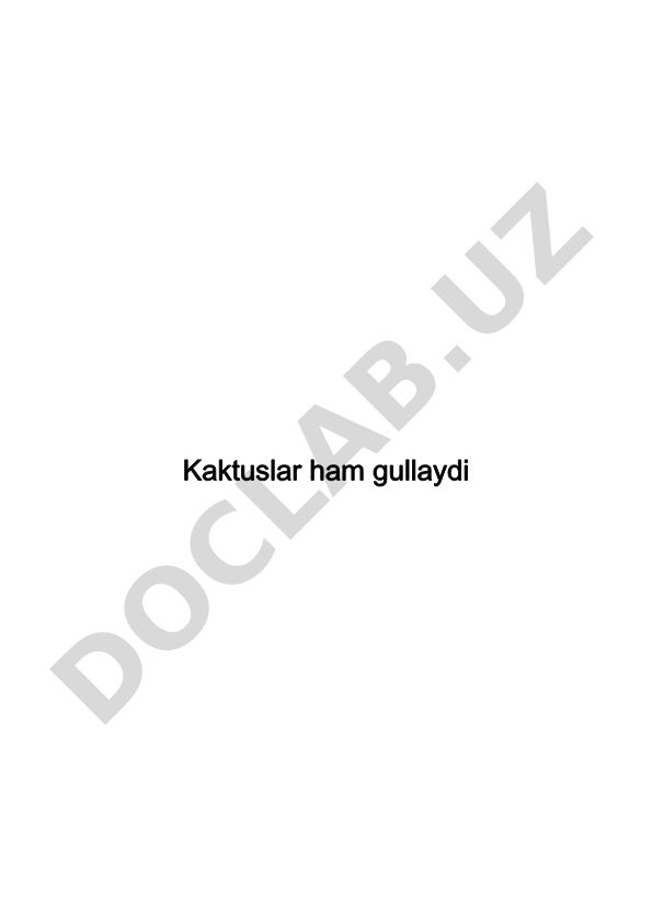 Kaktuslar ham gullaydi